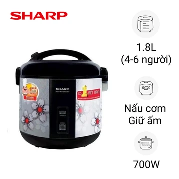 Nồi cơm điện Sharp 1.8 lít KS-NR181STV