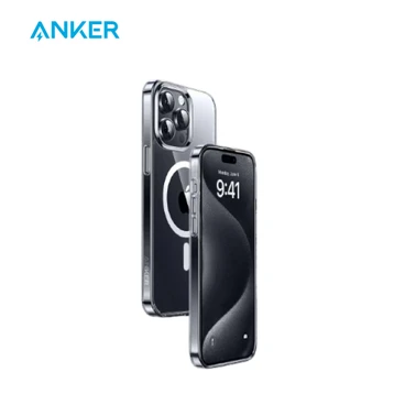 Ốp lưng iPhone 15 Pro max Anker with magsafe clear