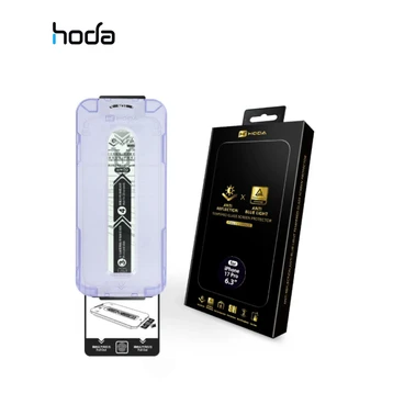 Dán kính cường lực màn hình Apple iPhone 17 Pro Hoda chống ánh sáng xanh full cao cấp đen