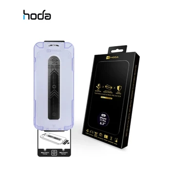 Dán kính cường lực màn hình Apple iPhone 17 Pro Hoda Matte chống nhìn trộm full cao cấp đen