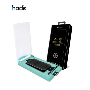 Dán kính cường lực màn hình Apple iPhone 17 Pro Hoda 3D Curved chống nhìn trộm full cao cấp đen