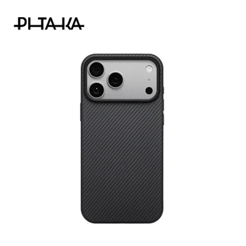 Ốp lưng iPhone 17 Pro Max Pitaka Aramid Ultraguard Black/Grey