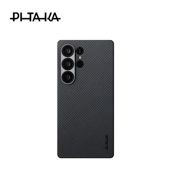 Ốp lưng Samsung Galaxy S25 Ultra Pitaka Ultra Slim Black/Grey Twill