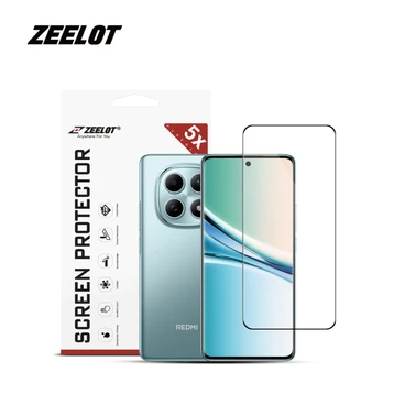 Dán kính cường lực màn hình Xiaomi Redmi Note 15 Zeelot Solidsleek full viền đen cao cấp
