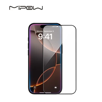 Dán kính cường lực màn hình iPhone 16 Pro Mipow 3D Premium Full Cao Cấp Đen