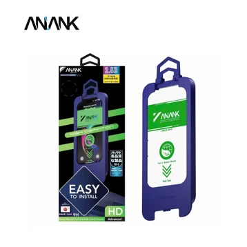 Dán kính cường lực màn hình iPhone 12 Pro Max Anank HD Eazypro Full Viền Đen Cao Cấp (Có Khay Hỗ Trợ Dán)