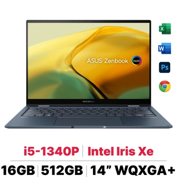 Laptop Asus Zenbook 14 Flip OLED UP3404VA-KN038W - Cũ Trầy Xước