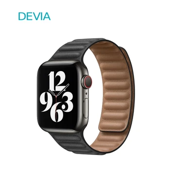 Dây đeo Apple Watch Devia Elegant Leather Two-Tone 38/40/41/42mm