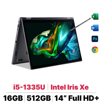 Laptop Acer Aspire 5 Spin 14 A5SP14-51MTN-573X - Đã Kích Hoạt