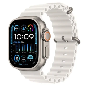 Apple Watch Ultra 2 2023 49mm (4G) - Viền Titan - Dây cao su - Cũ Xước Cấn