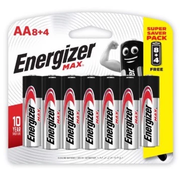 Pin Energizer Max AA E91BP8+4