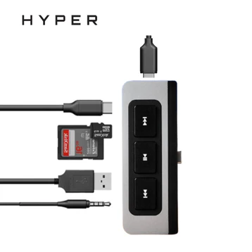 Hub HyperDrive Media 6-In-1 HDMI 4K/60Hz USB-C HD449
