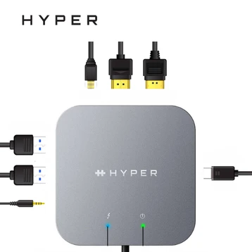 Hub chuyển đổi Hyper - HyperDrive Thunderbolt 3 dock 7 in 1 - HDTB3TD