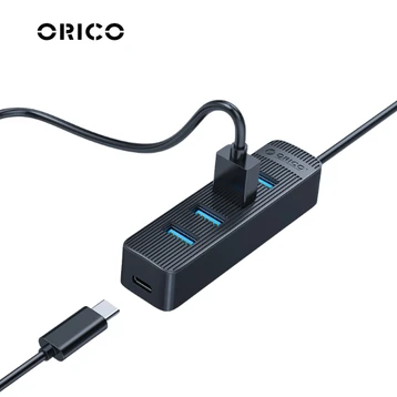Hub USB 3.0 Orico TWU3-4A-BK 3 in 1