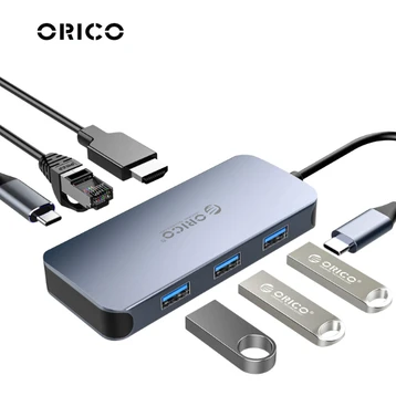 Hub USB-C Orico MC-U602P-GY PD-100W