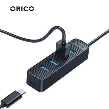 Hub USB 3.0 Orico TWU3-4A-BK 3 in 1 Đen