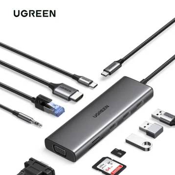 Cổng chuyển đổi Ugreen 10 in 1 CM498 15601