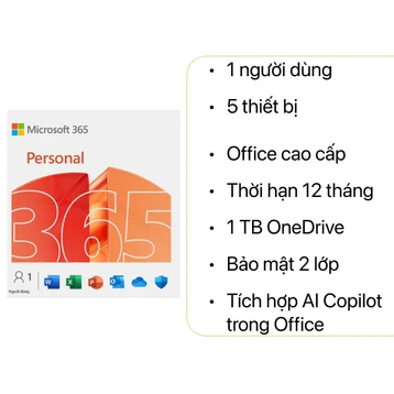 Phần mềm Microsoft Office 365 Personal + AI Copilot