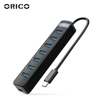 Hub chuyển đổi Type C Orico TWC3-7A-BK-EP