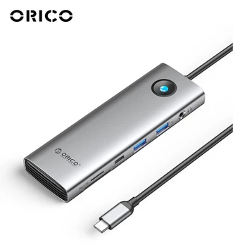 Hub chuyển đổi Type C Orico PW11-9P25R-GY 9 IN 1 PD 100W
