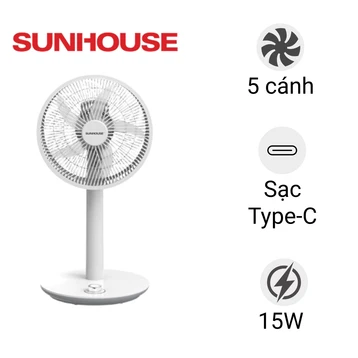 Quạt sạc Sunhouse SHD7221