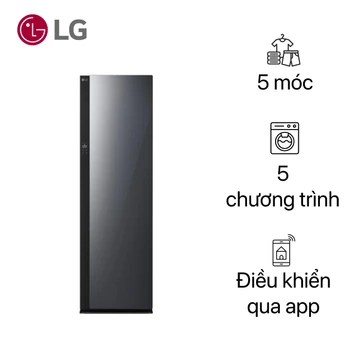 Tủ chăm sóc quần áo thông minh LG 5 móc đen 2024 (SC5GMR80H)