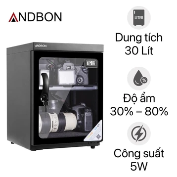 Tủ chống ẩm máy ảnh Andbon AB-30C