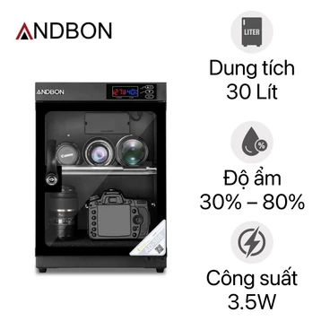 Tủ chống ẩm máy ảnh Andbon AD-30S
