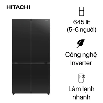 Tủ lạnh Hitachi Multidoor 645L 2025 (R-WB700PGV4 GBK)