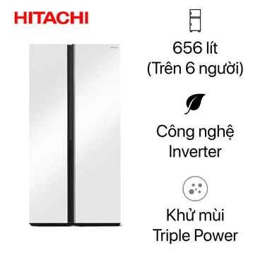 Tủ lạnh Hitachi Side By Side 656L Inverter 2025 (HRSN9713ESMGWVN)