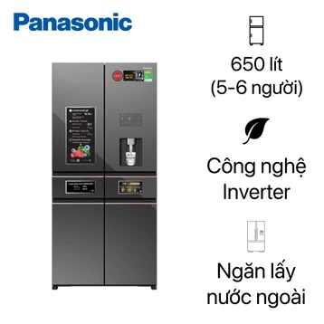 Tủ lạnh Panasonic Multidoor 650L Prime + Edition 2023 (NR-WY720ZMMV)