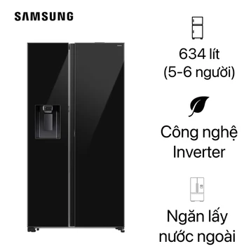 Tủ Lạnh Samsung Side By Side 634L 2025 (RS80F65J2BSV)