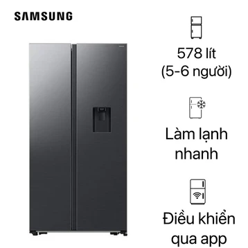 Tủ lạnh Samsung Side By Side 578L 2024 RS57DG410EB4SV