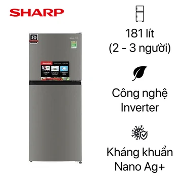 Tủ lạnh Sharp 181L 2024 (SJ-X198V-SL)