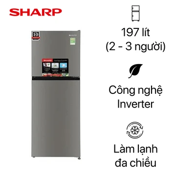 Tủ lạnh Sharp 197L 2024 (SJ-X215V-SL)