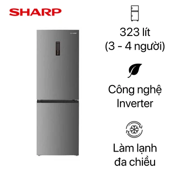 Tủ lạnh Sharp 323L 2025 (SJ-BF330V-SL)