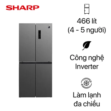 Tủ lạnh Sharp Multidoor 466L 2025 (SJ-FXP560V-RG)