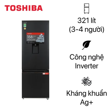 Tủ lạnh Toshiba ngăn đá dưới 321 lít 2023 (GR-RB405WEA-PMV(06)-MG)