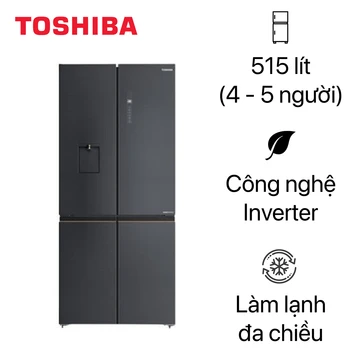 Tủ lạnh Toshiba Multidoor 515 lít 2024 (GR-RF675WI-PMV(06)-MG)