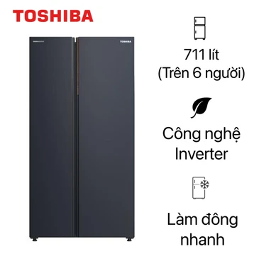 Tủ lạnh Toshiba side by side 711 lít 2025 (GR-RS910WI-PGV(06)-MG)