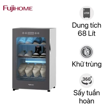Tủ sấy giày dép cao cấp khử mùi - khử khuẩn bằng tia UV và Ozone FujiHome SD68
