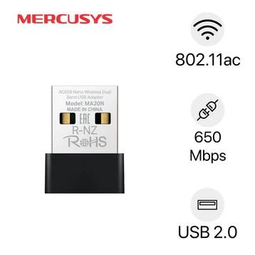 USB Wifi AC650 Mercusys MA20N Nano