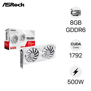 VGA Asrock AMD Radeon RX 6600 Challenger White 8GB (RX6600 CLW 8G)