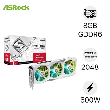 Card màn hình ASRock Radeon RX 7600 Steel Legend 8GB OC GDDR6