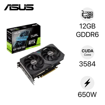 VGA ASUS Dual Geforce RTX 3060 OC 12GB DUAL-RTX3060-O12G-V2