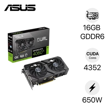 VGA Asus Dual Geforce RTX 4060 Ti OC 16GB DUAL-RTX4060TI-O16G-EVO