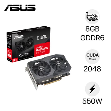VGA Asus Dual Radeon RX 7600 OC 8GB DUAL-RX7600-O8G-V2