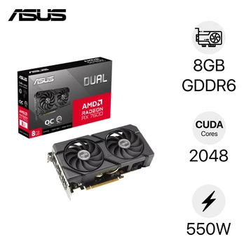 VGA Asus Phoenix Radeon RX 7600 OC 8GB DUAL-RX7600-O8G-EVO