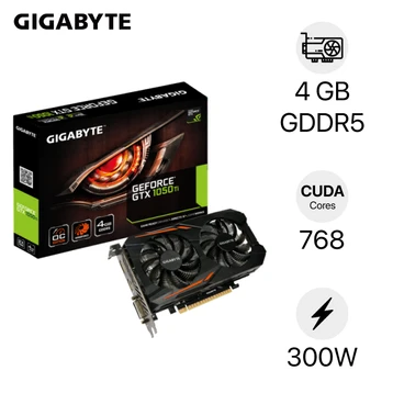 Card màn hình Gigabyte GTX 1050 Ti OC 4G (GV-N105TOC-4GD)
