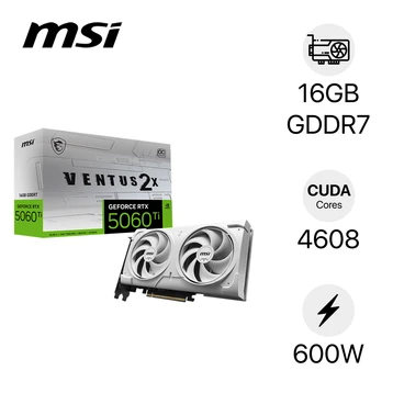 VGA MSI GeForce RTX 5060 Ti 16G Ventus 2X OC White Plus